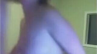 Nasty naked teen with great juggs posing - porn video