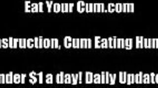 Eat your cum for your mistress CEI - porn video