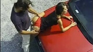 Marianna having sex on a car - porn video