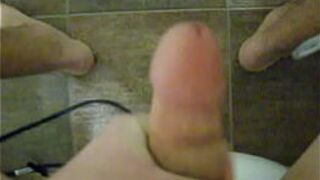 masturbating my huge cock - porn video