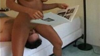 A brunette in pussy licking - porn video