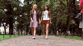 Orgasm craving lesbo teens touching bodies with lust - porn video
