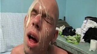 Huge Creampies On His Face - porn video