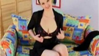 Big boob Catrina masturbating with sex toy - porn video